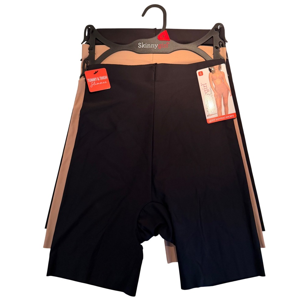 SkinnyGirl Laser Shaping Shorts 3 PACK (Small) Tummy & Thigh Slimmer Smoother